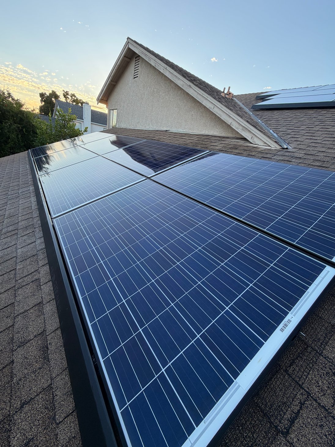 Rooftop array — SPC-02 solar panel cleaning project