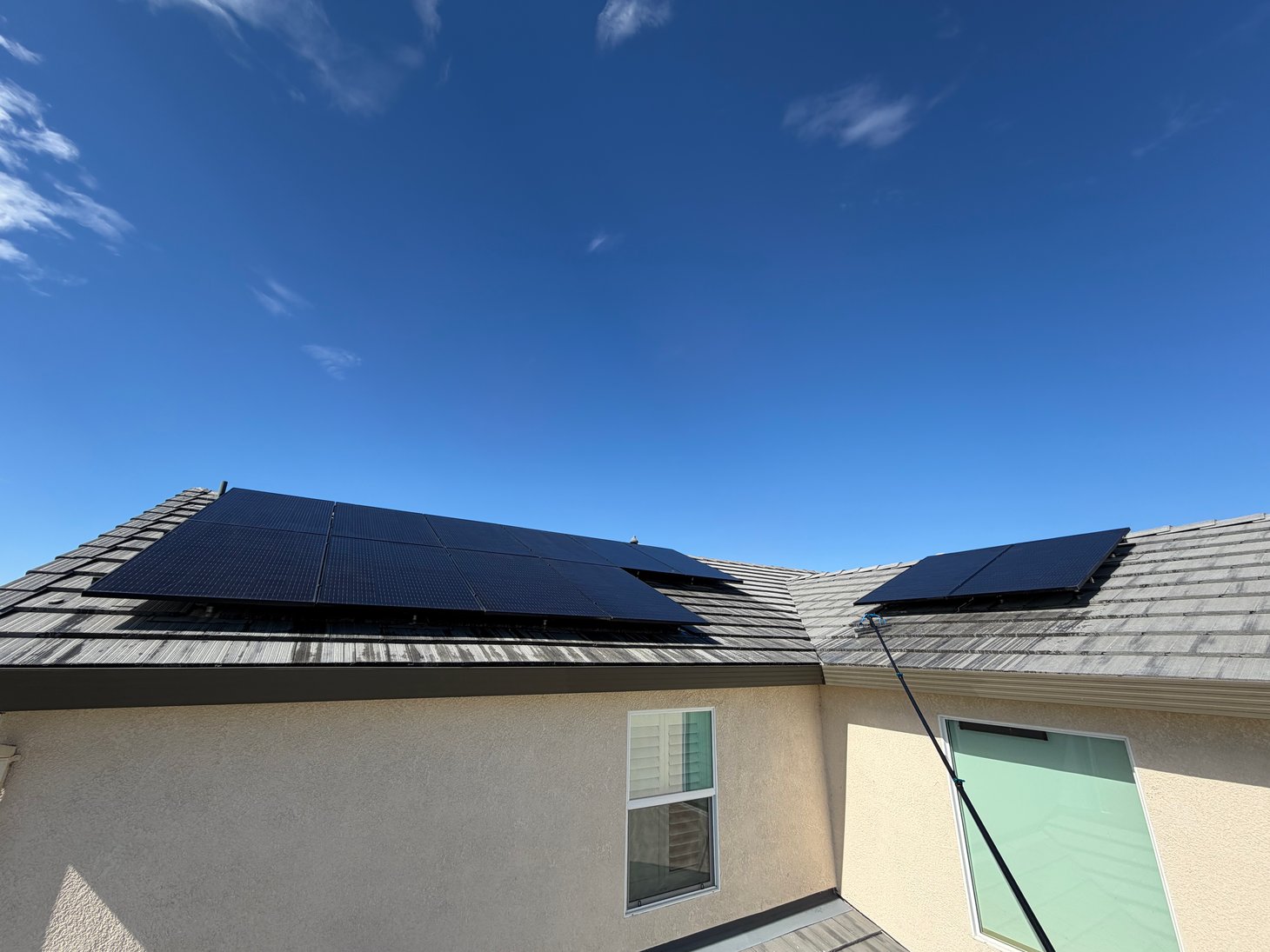 After cleaning — SPC-05 solar panel cleaning project