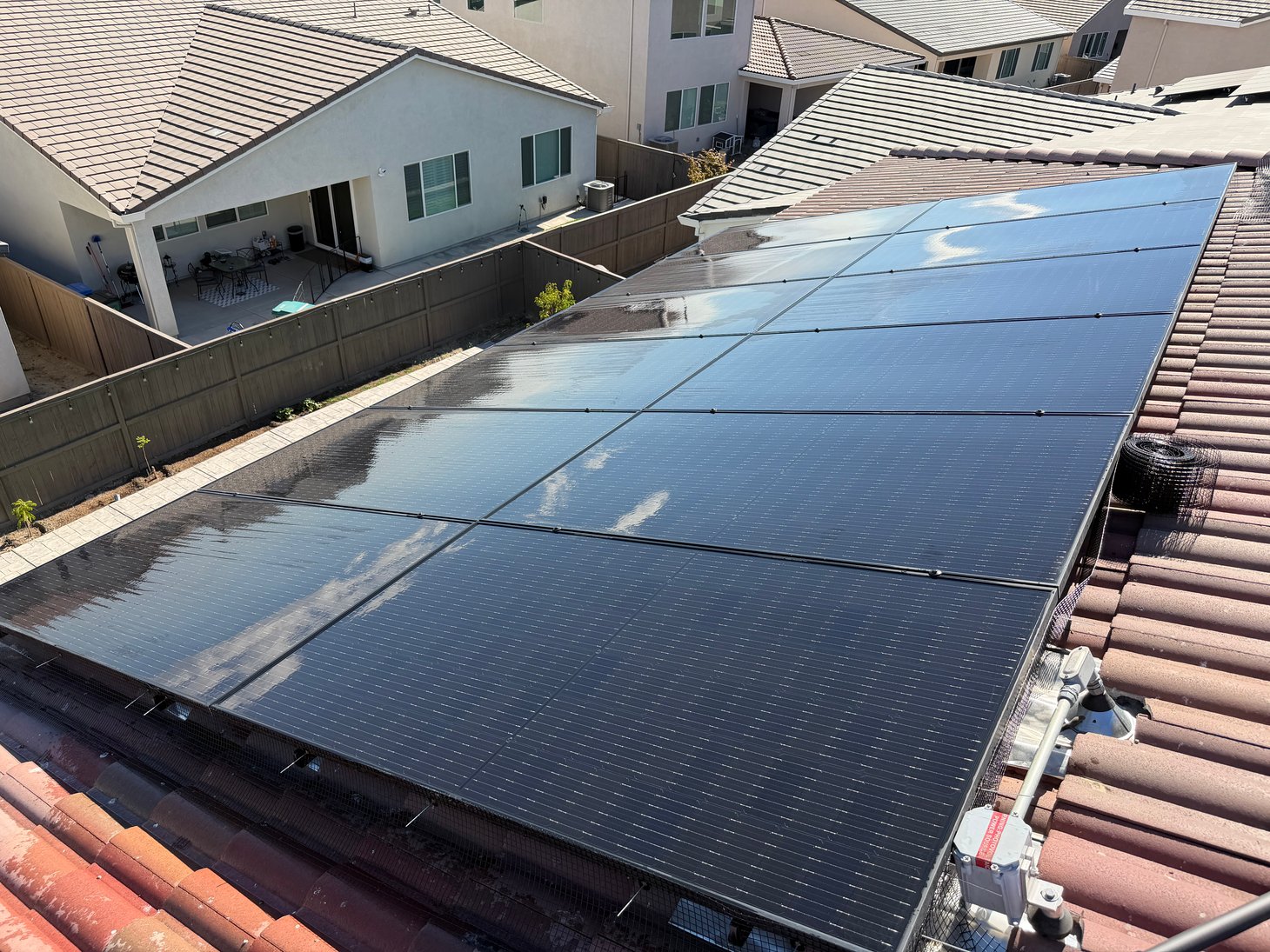 After cleaning — SPC-06 solar panel cleaning project